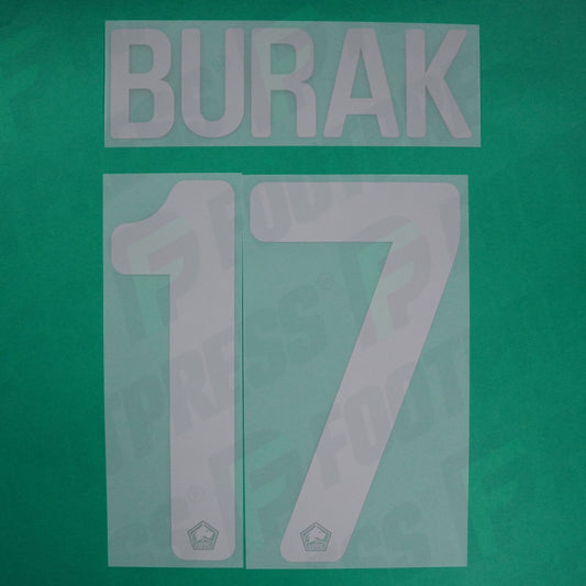 Flocage Officiel - Lille OSC, Burak Yilmaz, 2021/2022, Third EUROPE, Argenté