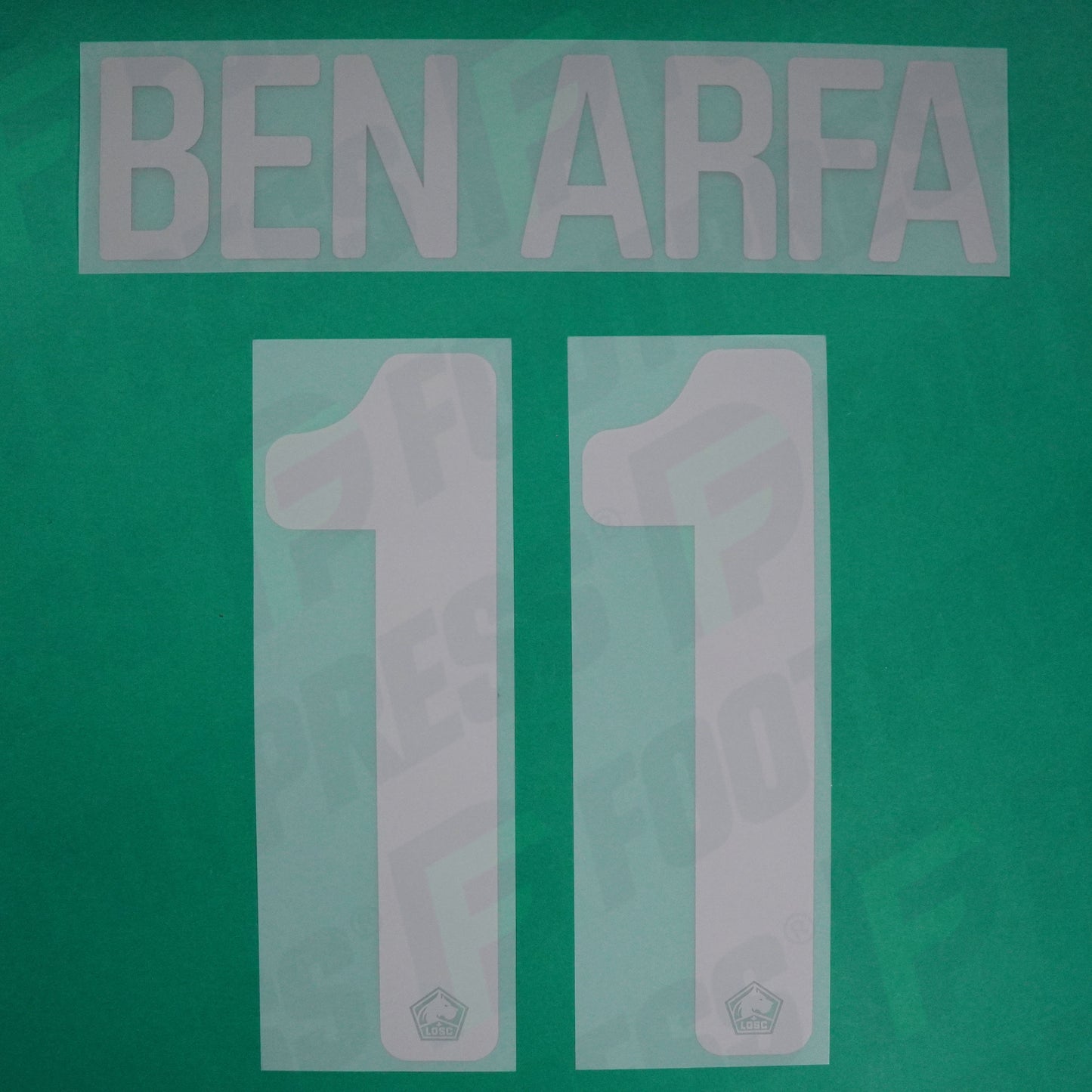 Flocage Officiel - Lille OSC, Ben Arfa, 2021/2022, Third EUROPE, Argenté