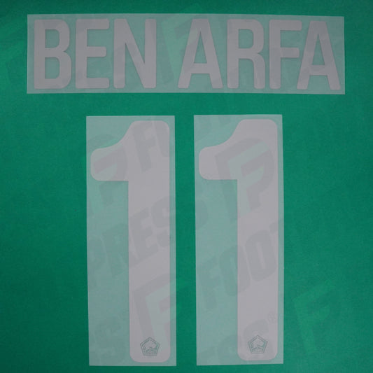 Flocage Officiel - Lille OSC, Ben Arfa, 2021/2022, Third EUROPE, Argenté