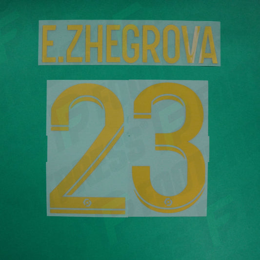 Flocage Officiel - Lille OSC, Zhegrova, 2022/2023, Third, Doré