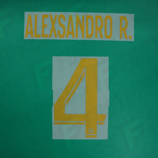Flocage Officiel - Lille OSC, Alexsandro, 2022/2023, Third, Doré