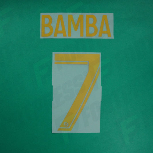 Flocage Officiel - Lille OSC, Bamba, 2022/2023, Third, Doré