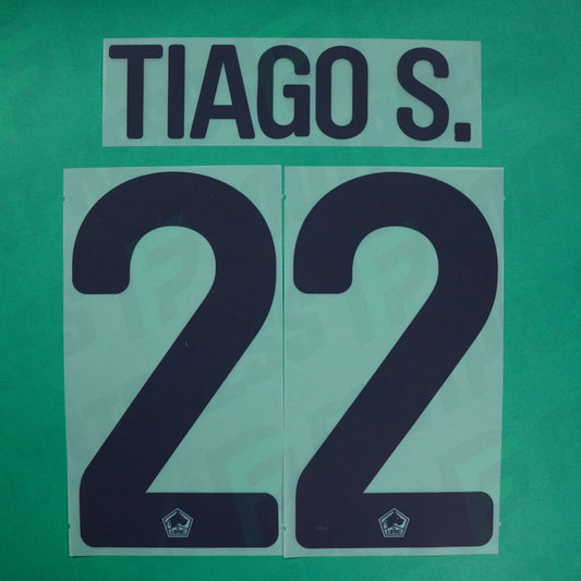 Flocage Officiel - Lille OSC, Tiago Santos, 2024/2025, Away EUROPE, Bleu Foncé