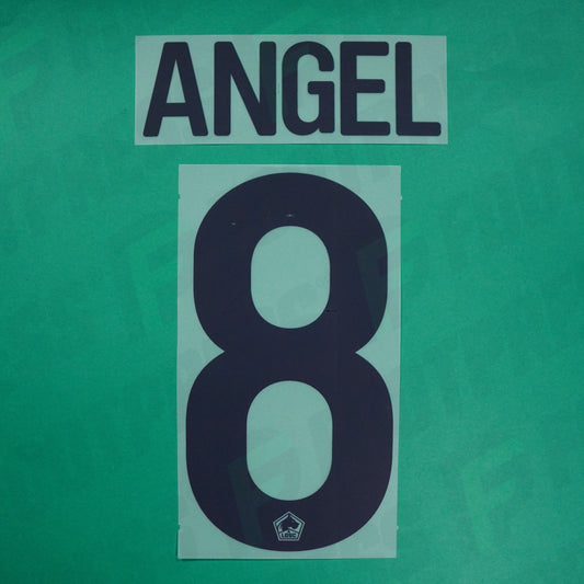 Flocage Officiel - Lille OSC, Angel Gomes, 2024/2025, Away EUROPE, Bleu Foncé