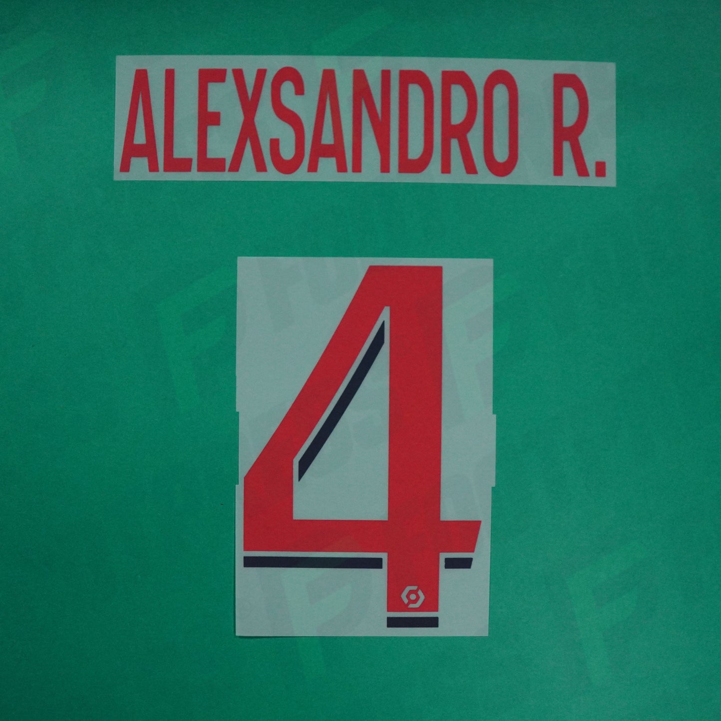 Flocage Officiel - Lille OSC, Alexsandro, 2022/2023, Away, Rouge/Bleu