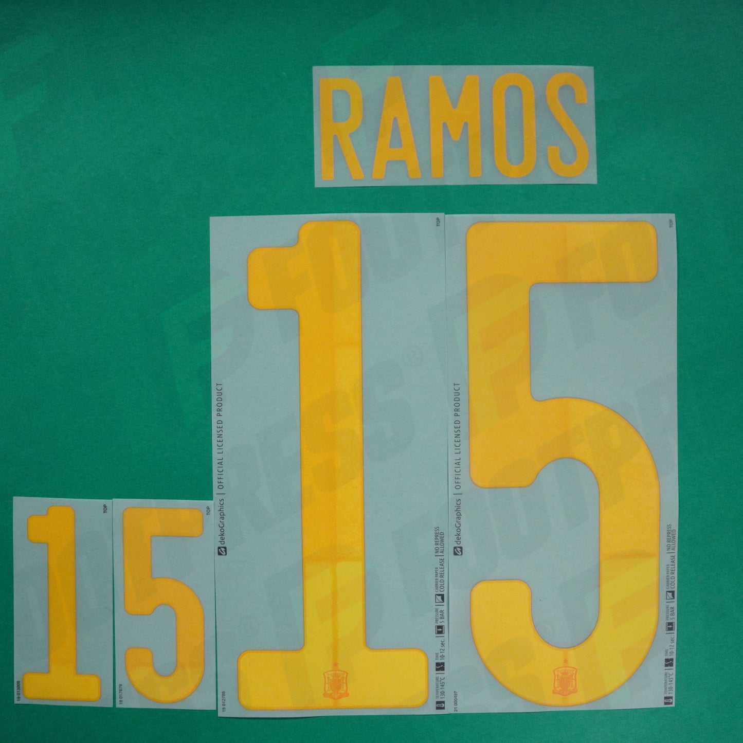 Flocage Officiel - Espagne, Sergio Ramos, 2020, Home, Orange