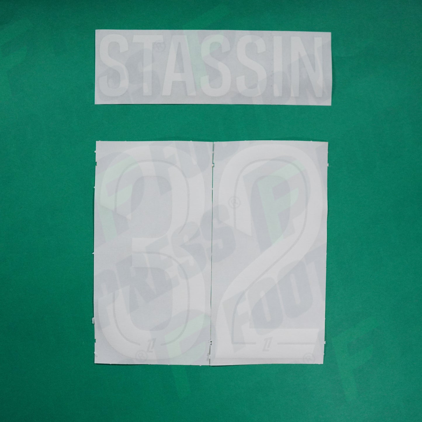 Flocage Officiel - AS Saint-Etienne, Stassin, 2024/2025, Home, Blanc/Vert