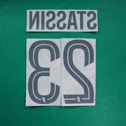 Flocage Officiel - AS Saint-Etienne, Stassin, 2024/2025, Home, Blanc/Vert