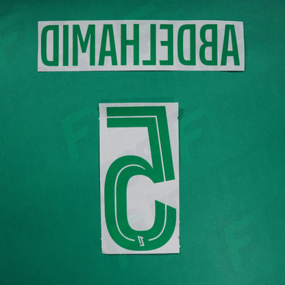 Flocage Officiel - AS Saint-Etienne, Abdelhamid, 2024/2025, Away, Vert