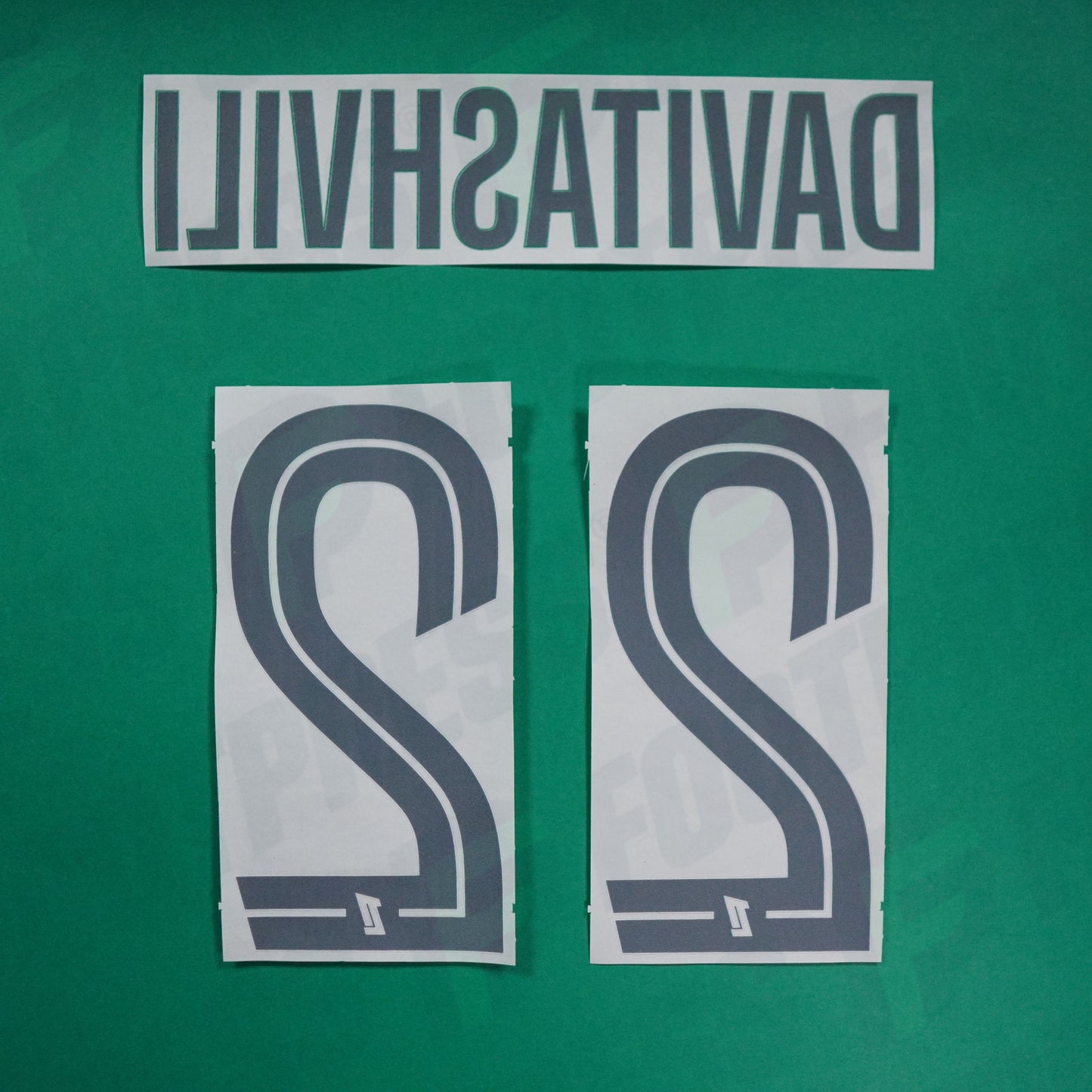 Flocage Officiel - AS Saint-Etienne, Davitashvili, 2024/2025, Home, Blanc/Vert