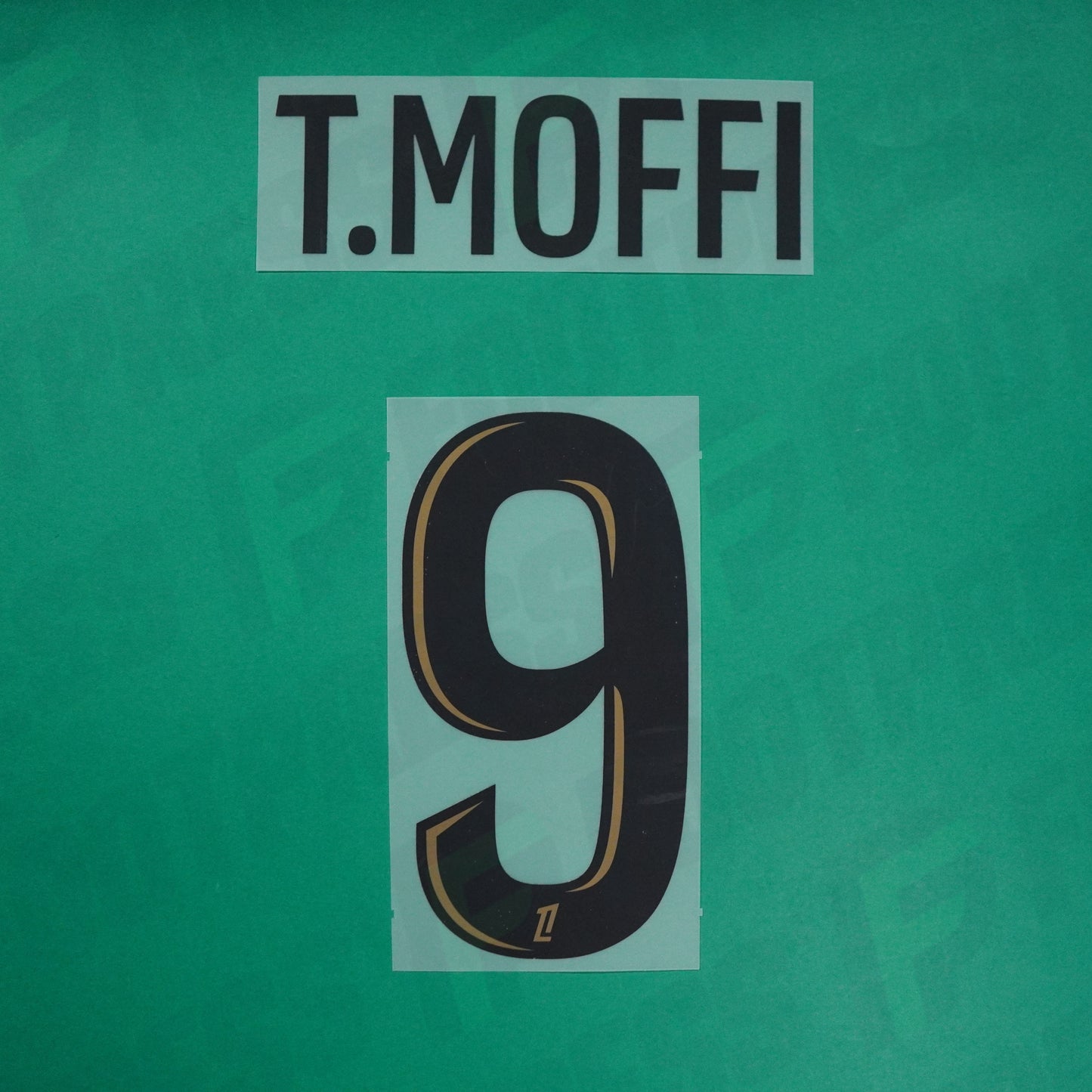 Flocage Officiel - OGC Nice, Moffi, 2024/2025, Away, Noir/Doré