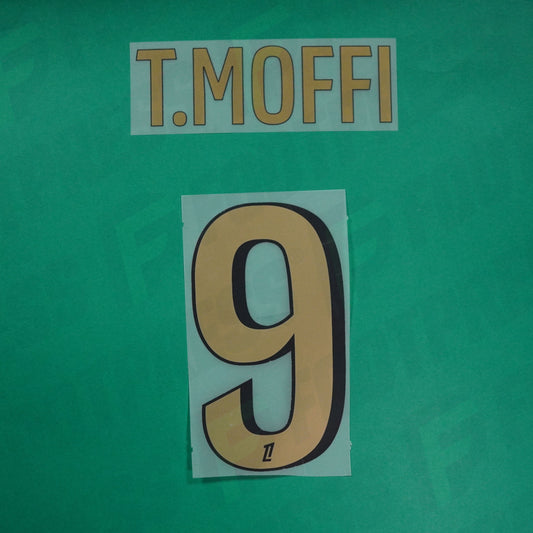 Flocage Officiel - OGC Nice, Moffi, 2024/2025, Home, Doré/Noir