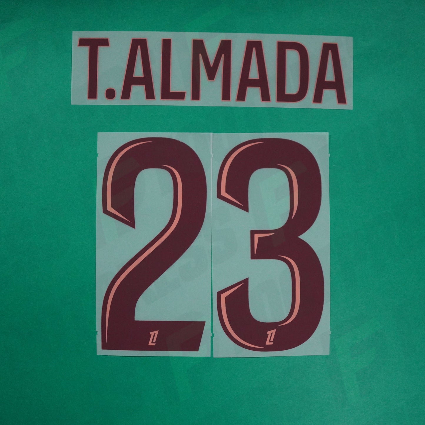 Flocage Officiel - Olympique Lyonnais, Almada, 2024/2025, Third, Rouge