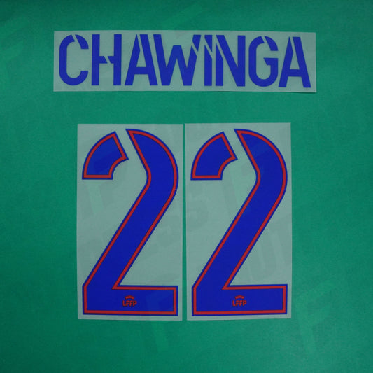 Flocage Officiel - Olympique Lyonnais Féminine, Chawinga, 2024/2025, Home, Bleu / Rouge