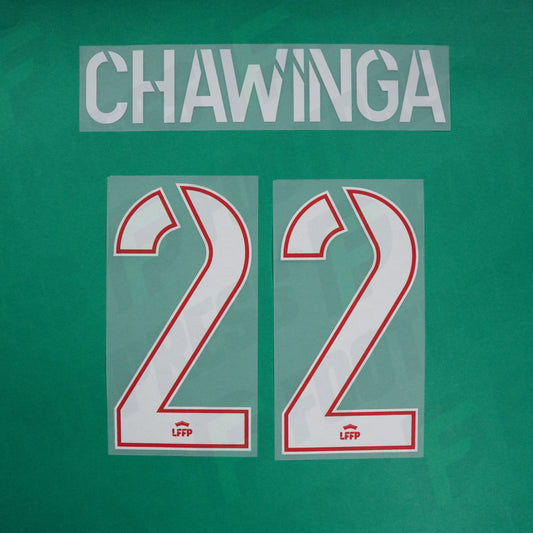 Flocage Officiel - Olympique Lyonnais Féminine, Chawinga, 2024/2025, Away, Blanc