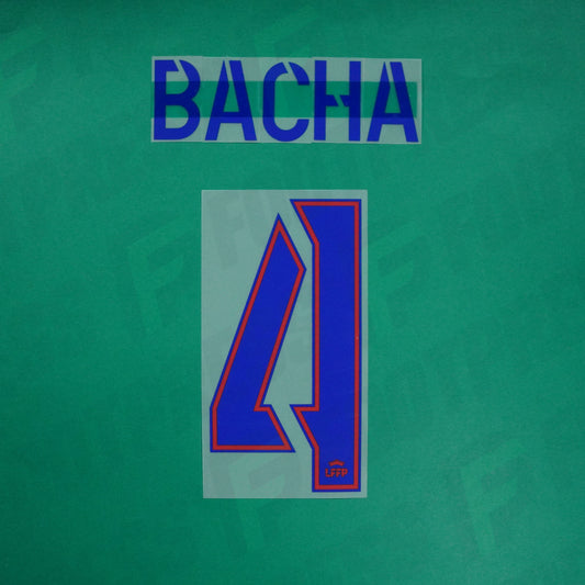 Flocage Officiel - Olympique Lyonnais Féminine, Bacha, 2024/2025, Home, Bleu / Rouge