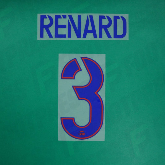 Flocage Officiel - Olympique Lyonnais Féminine, Renard, 2024/2025, Home, Bleu / Rouge