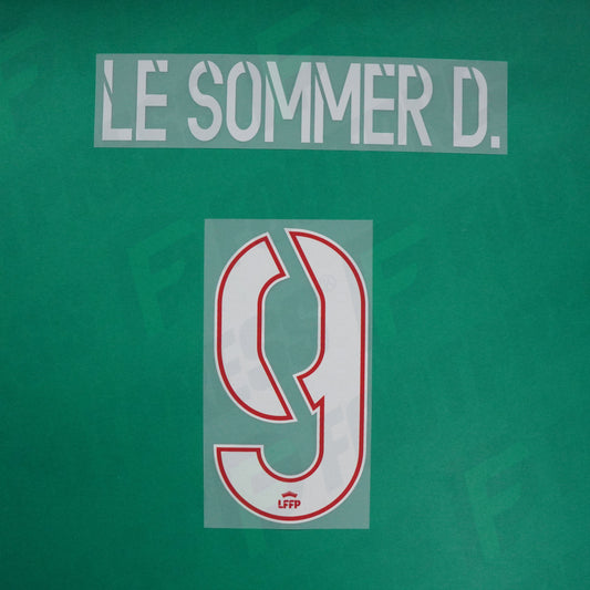 Flocage Officiel - Olympique Lyonnais Féminine, Le Sommer D, 2024/2025, Away, Blanc