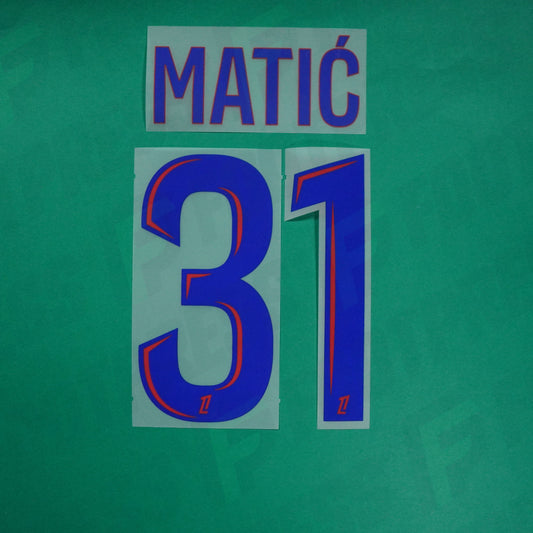 Flocage Officiel - Olympique Lyonnais, Matic, 2024/2025, Home, Bleu / Rouge