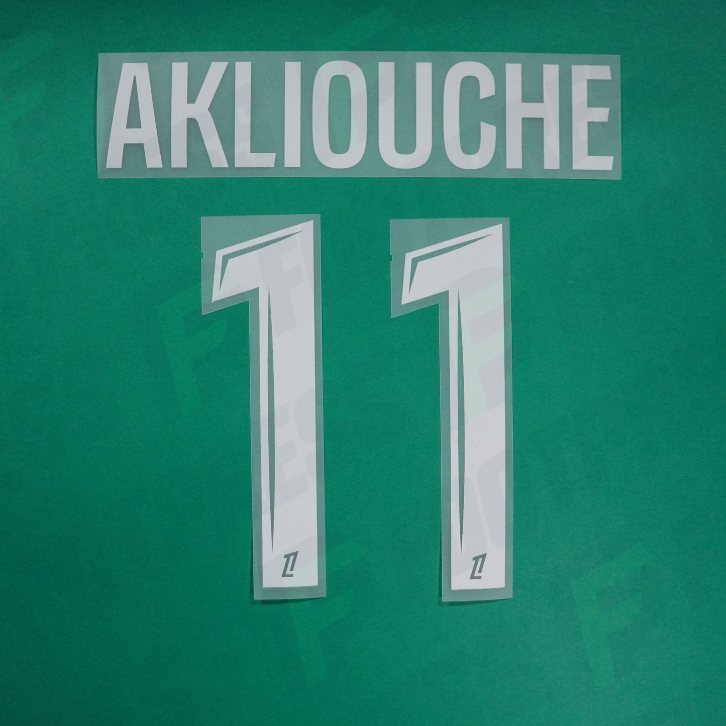 Flocage Officiel - AS Monaco, Akliouche, 2024/2025, Away, Blanc