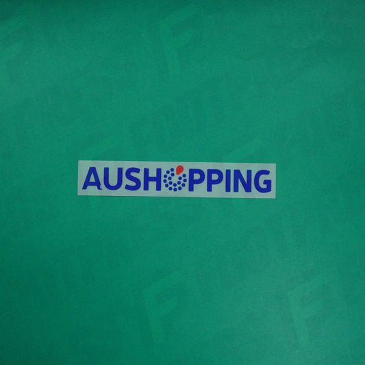 Flocage Officiel - Sponsor, Olympique Lyonnais, Aushopping, 2024/2025, Bleu / Rouge