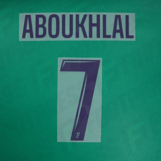 Flocage Officiel - Toulouse FC, Aboukhlal, 2024/2025, Away, Violet