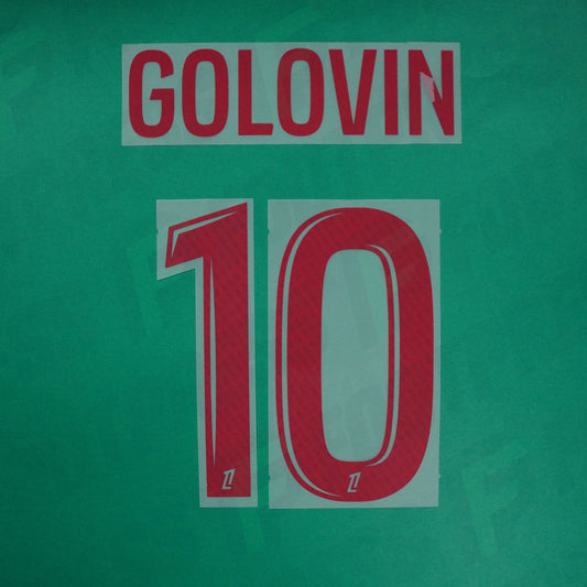 Flocage Officiel - AS Monaco, Golovin, 2024/2025, Home, Rouge