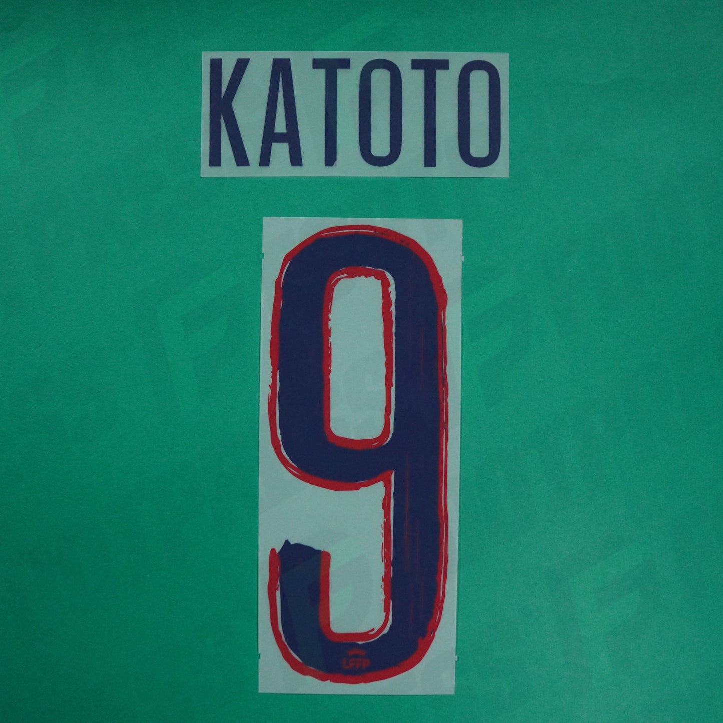 Flocage Officiel - Paris Saint-Germain Féminine, Katoto, 2024/2025, Away, Bleu/Rouge