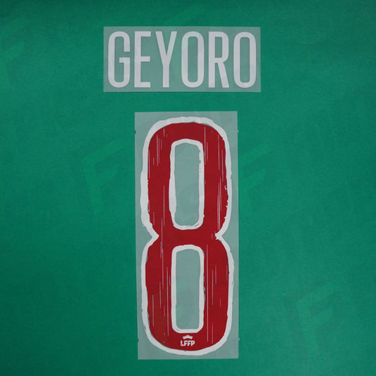 Flocage Officiel - Paris Saint-Germain Féminine, Geyoro, 2024/2025, Home, Blanc/Rouge