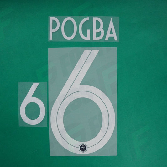 Flocado oficial - Francia 2 estrellas, Pogba, WC 2018, Local, Blanco,