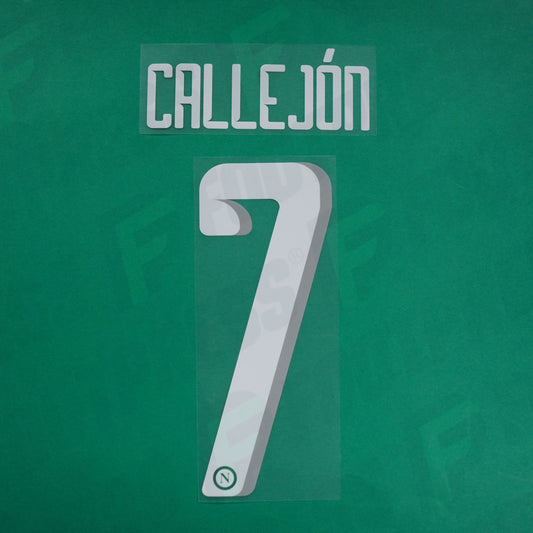 Flocage Officiel - Naples SSC, Callejon, 2016/2017, Home, Blanc