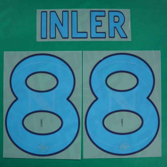 Flocage Officiel - Naples SSC, Inler, 2011/2012, Third, Bleu clair/Bleu foncé