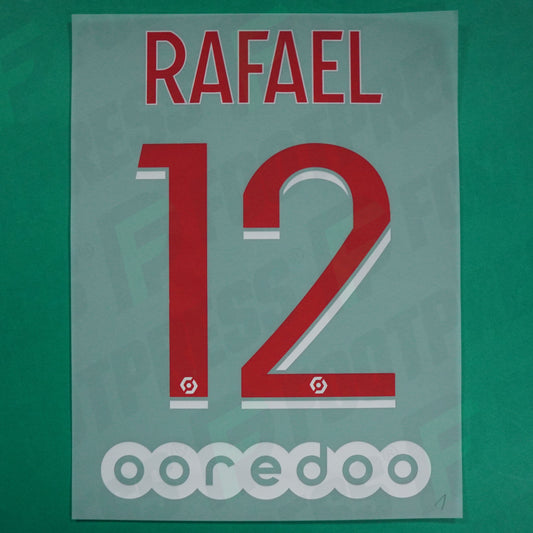 Flocage Officiel - Paris Saint-Germain, Rafinha, 2020/2021, Home, Rouge/Blanc