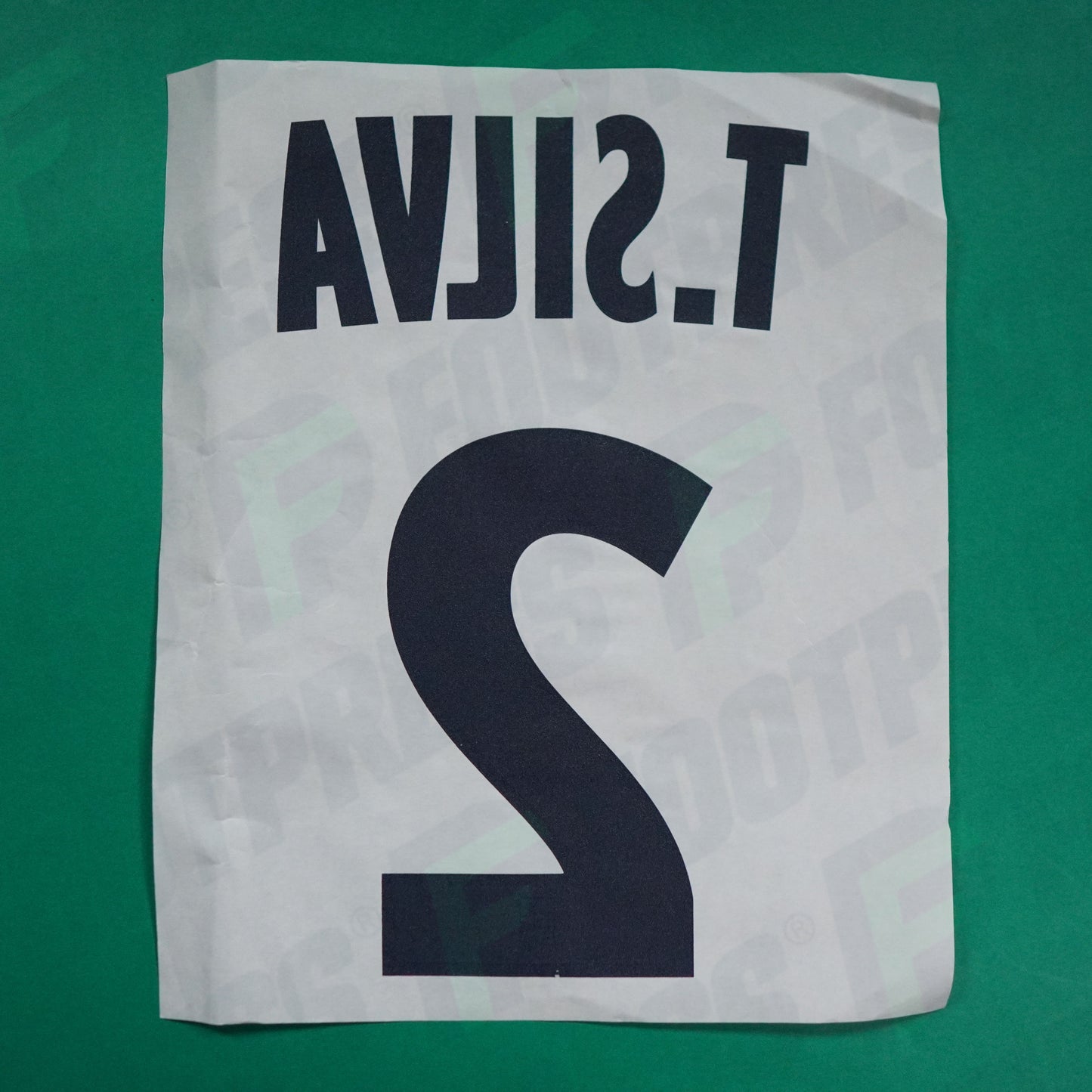 Flocage Officiel- Vrac Défaut Chiffre - Paris Saint-Germain, Thiago Silva, 2013/2014, Away, Rouge/Noir