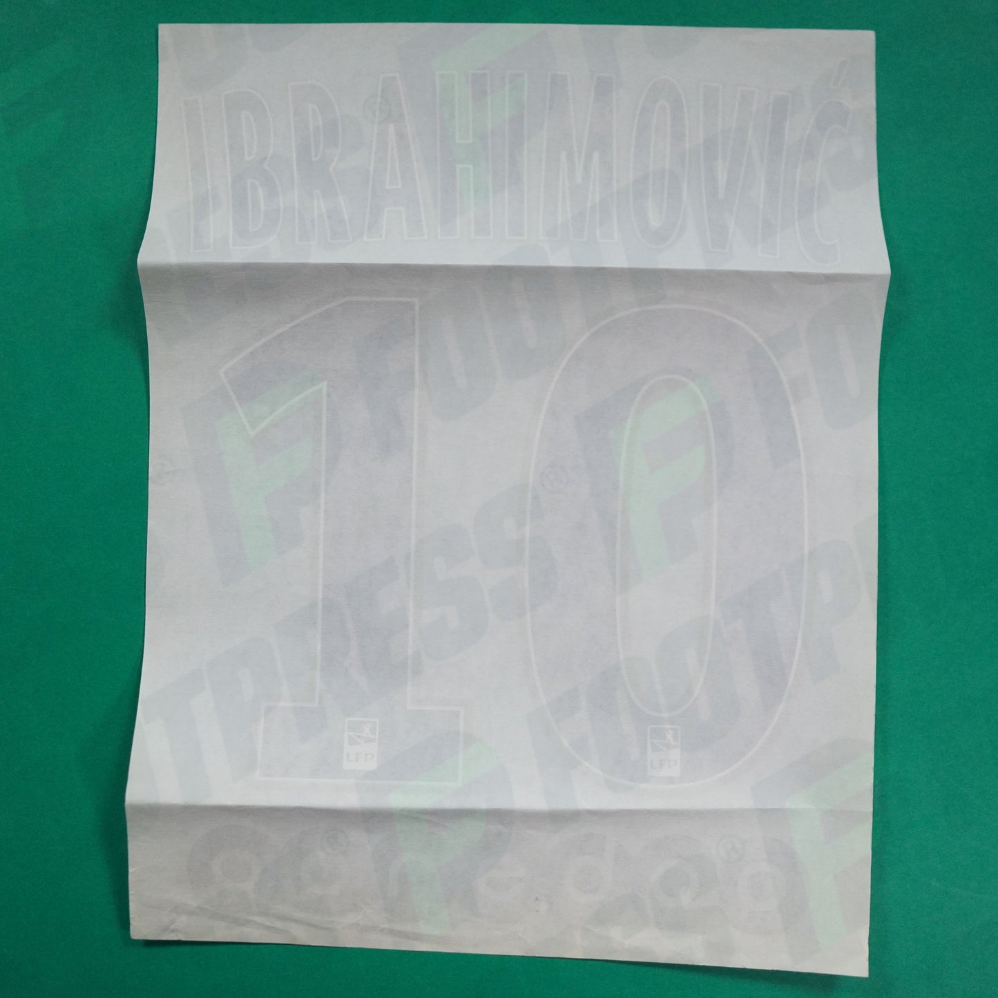 Flocage Officiel - Vrac Défaut Sponsor - Paris Saint-Germain, Ibrahimovic, 2014/2015, Away, Bleu foncé/Doré (PSG)