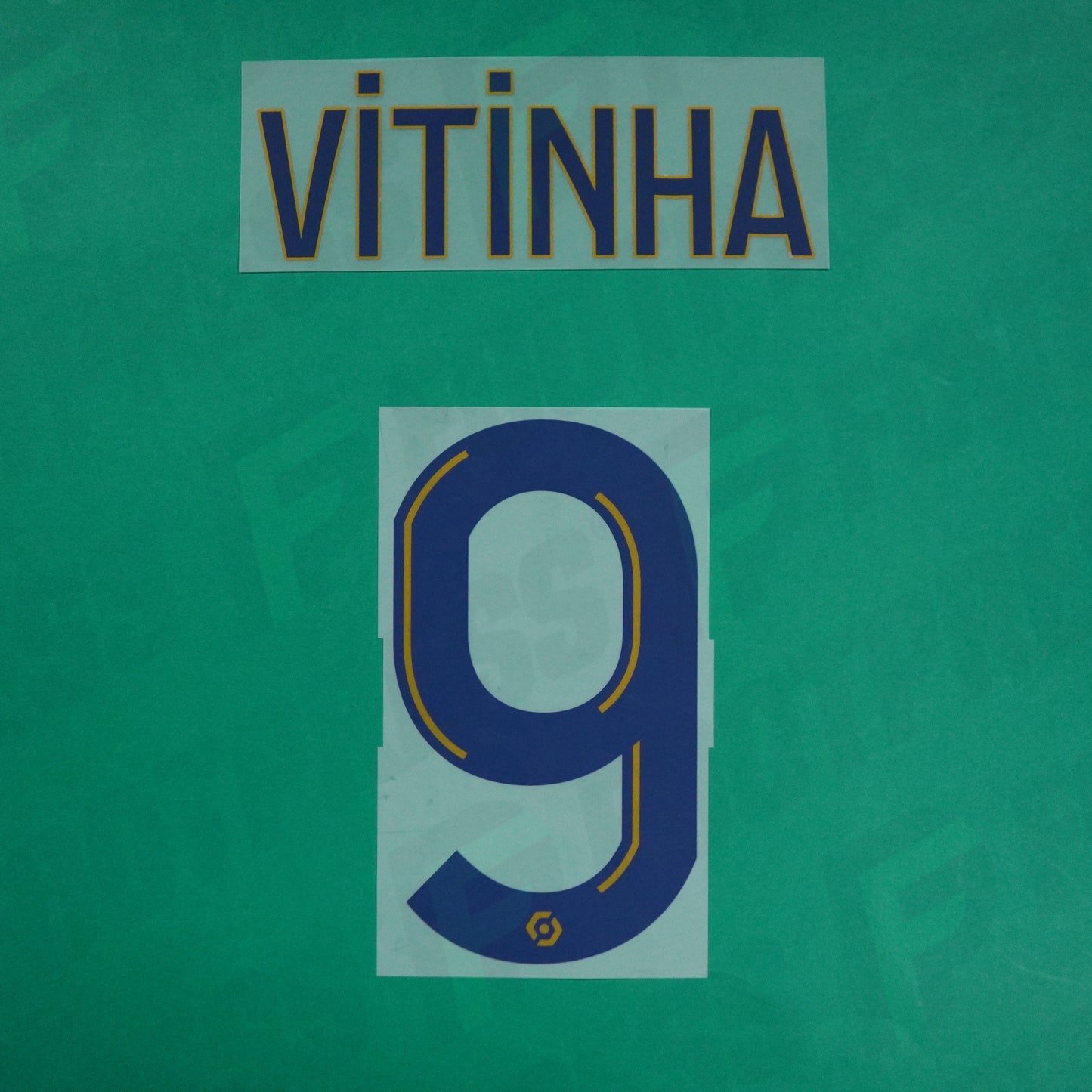 Flocage Officiel - Olympique de Marseille, Vitinha, 2022/2023, Home, Bleu Foncé/Doré