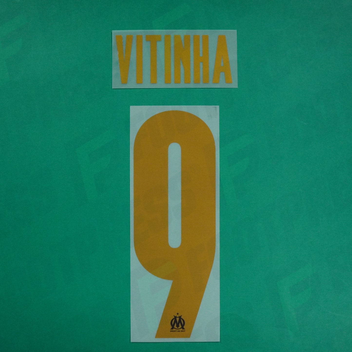 Flocage Officiel - Olympique de Marseille, Vitinha, 2023/2024, Home LDC, Doré