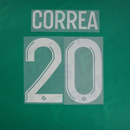 Flocage Officiel - Olympique de Marseille, Correa, 2023/2024, Away, Blanc