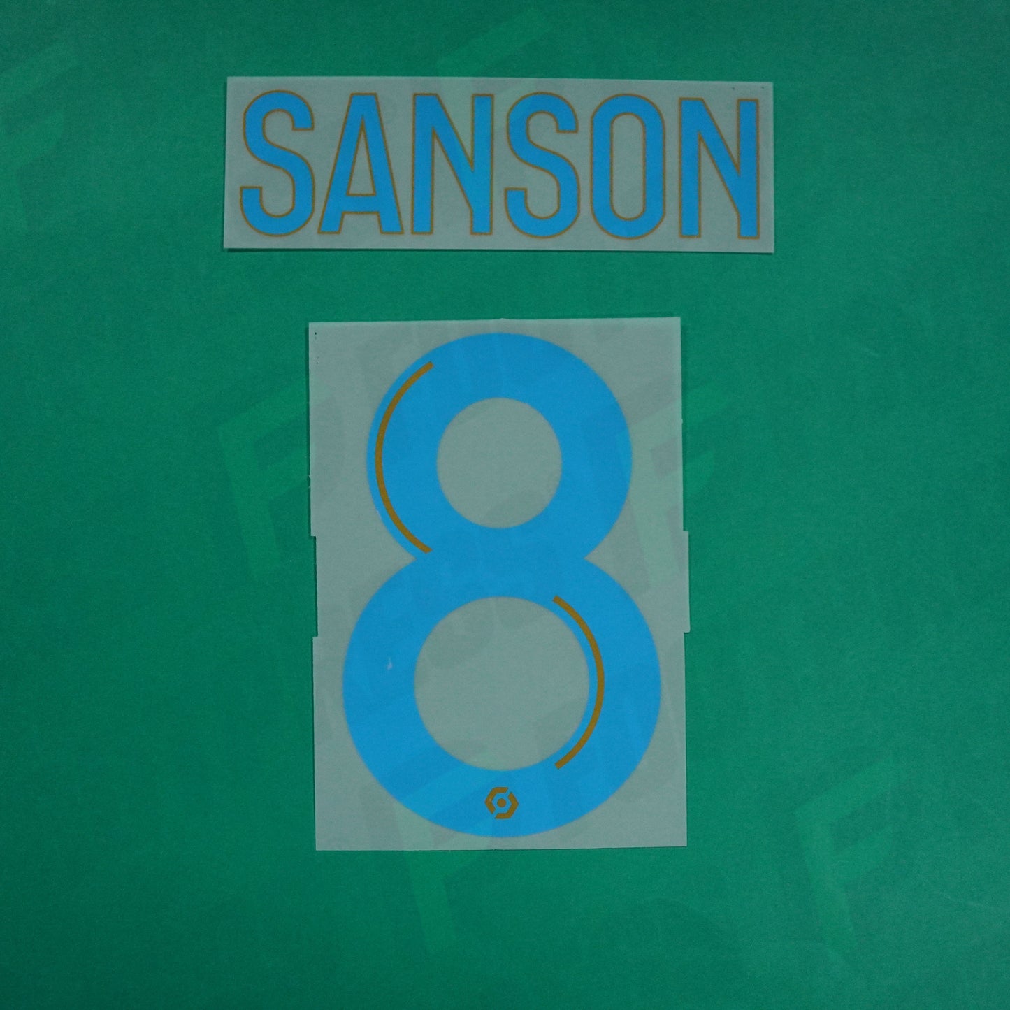 Flocage Officiel - Olympique de Marseille, Sanson, 2020/2021, Home, Bleu/Doré