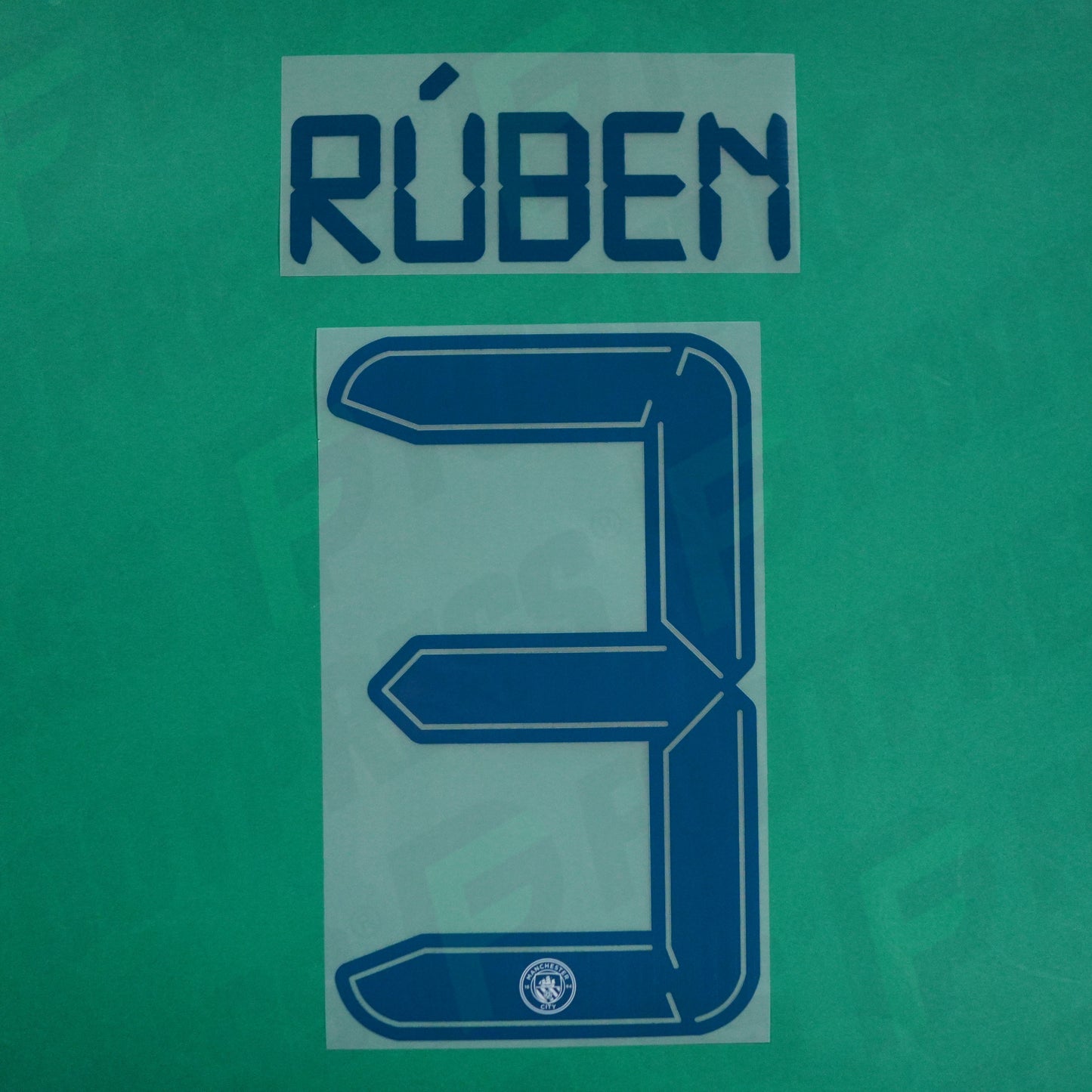 Flocage Officiel - Manchester City, Ruben Dias, 2021/2022, Away, Bleu