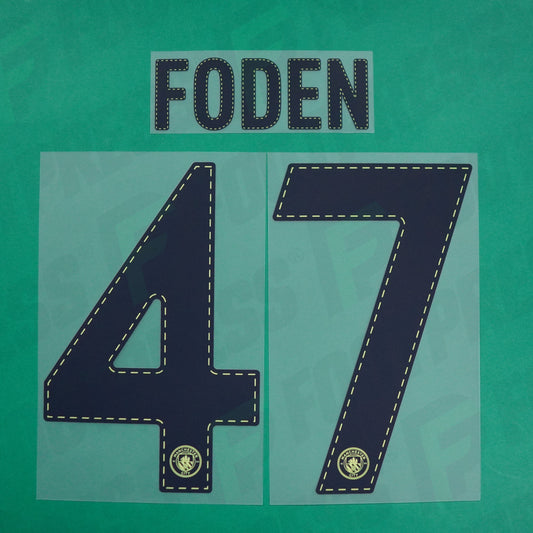 Flocage Officiel - Manchester City, Foden, 2022/2023, Third Europe, Gris