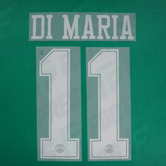 Flocage Officiel - Paris Saint-Germain, Di Maria, 2018/2019, Third LDC, Blanc
