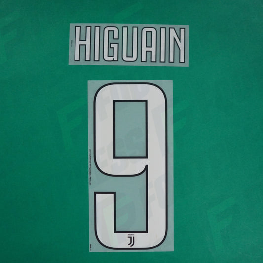 Flocage Officiel - Juventus, Higuain, 2018/2019, Home/Away, Noir