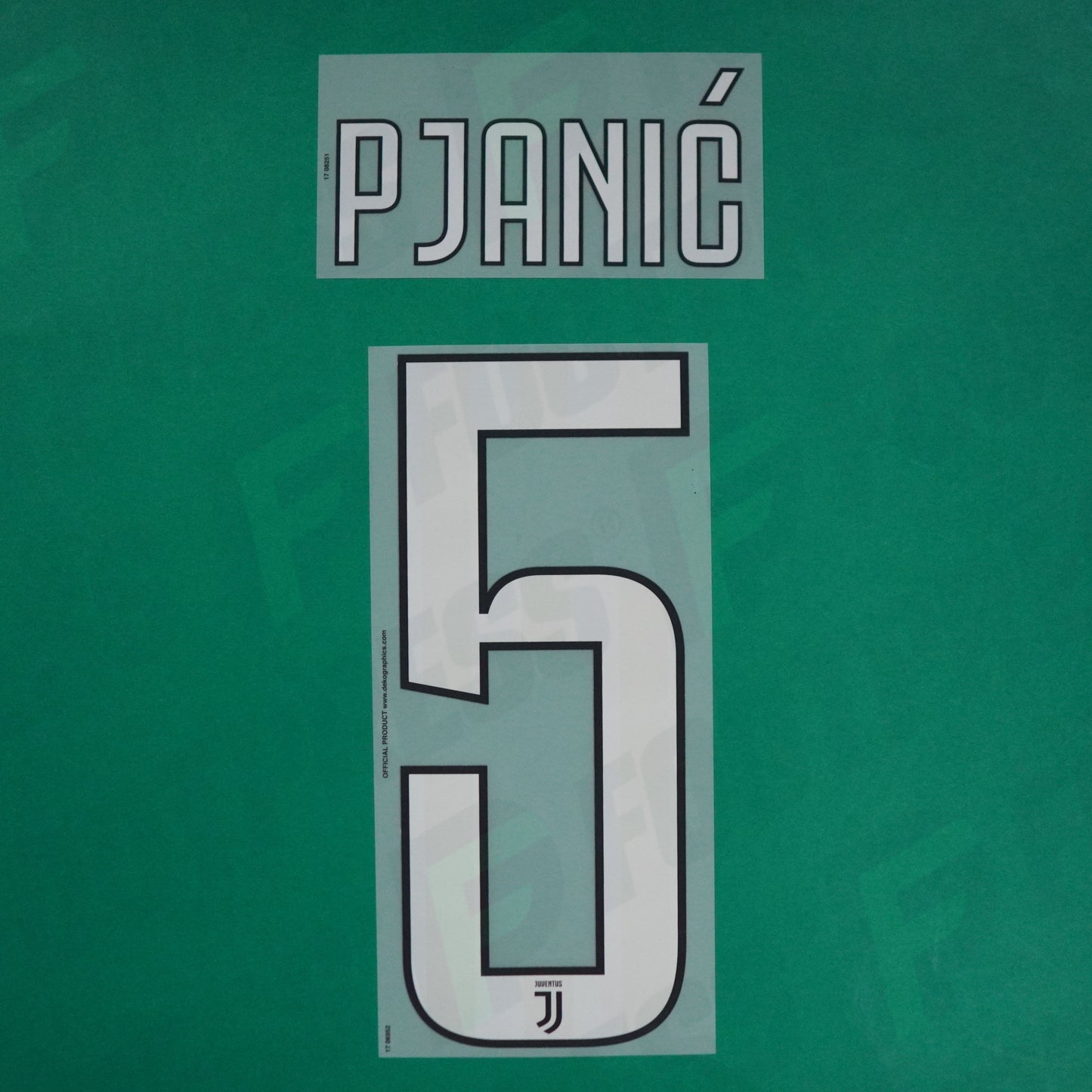 Flocage Officiel - Juventus, Pjanic, 2017/2018, Home/Third, Blanc/Noir