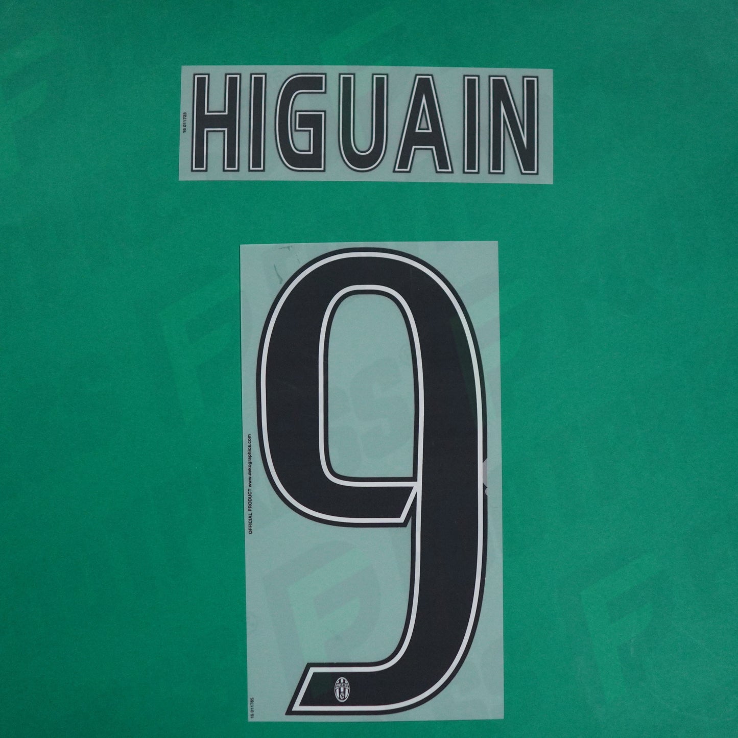 Flocage Officiel - Juventus, Higuain, 2016/2017, Home/Third, Noir