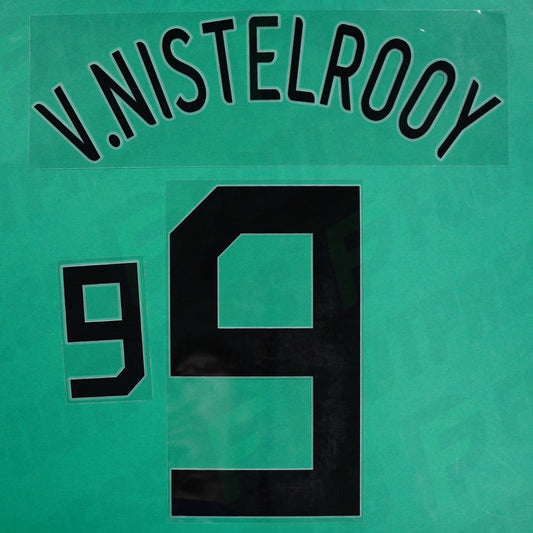 Flocage Officiel - Pays-Bas, Van Nistelrooy, 2006, Home, Noir