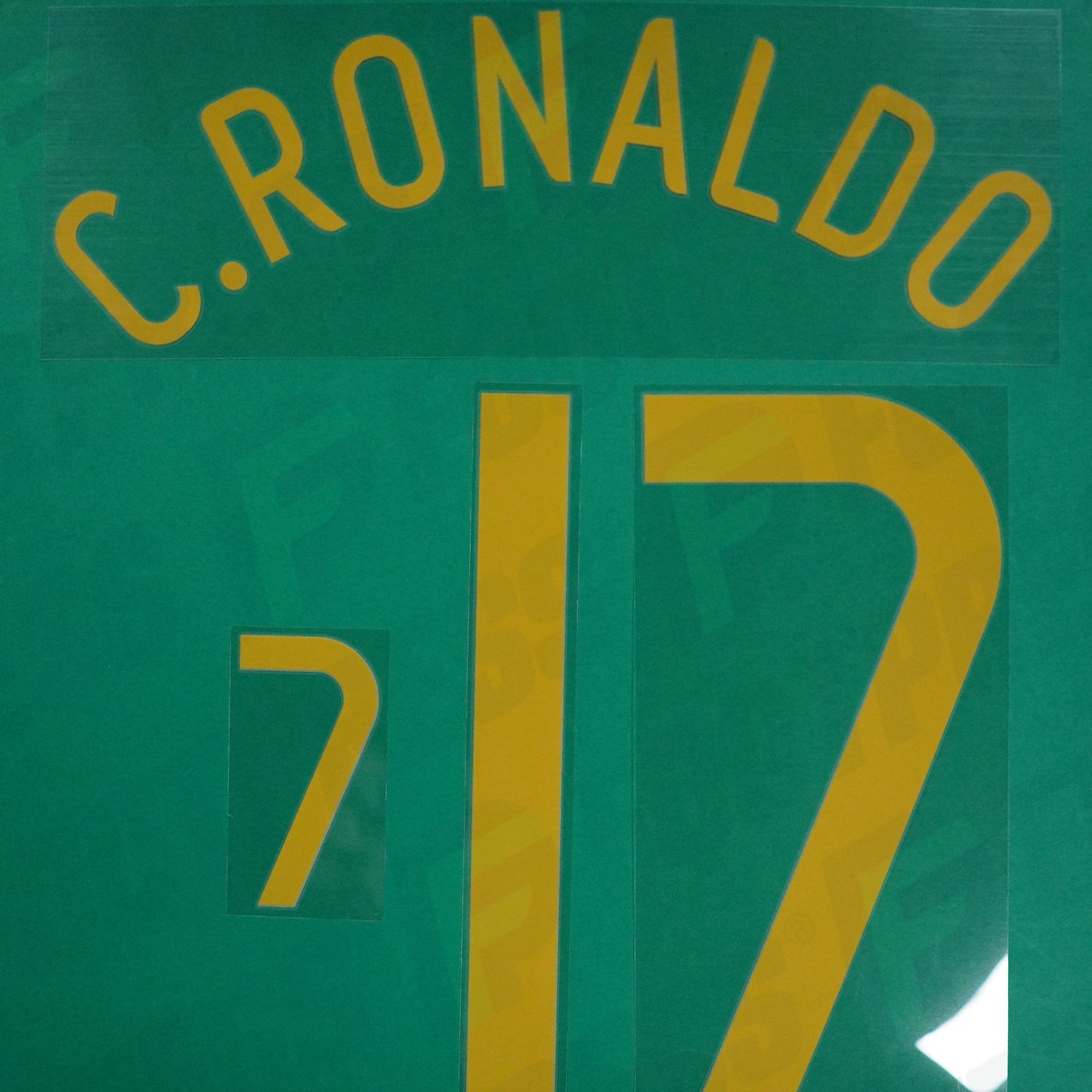 Flocage Officiel - Portugal, C.Ronaldo Manque chifre torse 1, 2006, Home, Doré