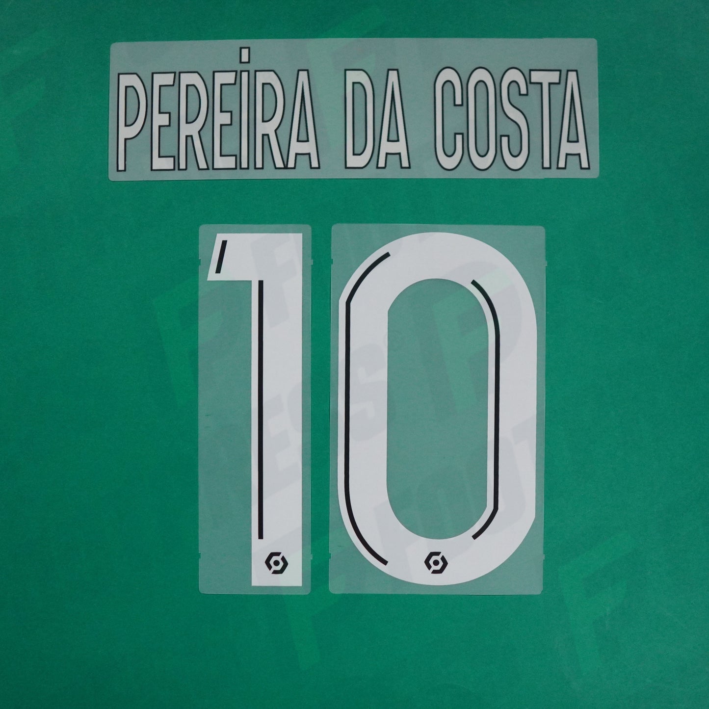 Flocage Officiel - RC Lens, Pereira Da Costa, 2023/2024, Away, Blanc/Noir