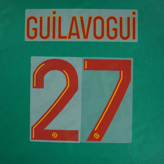 Flocage Officiel - RC Lens, Guilavogui, 2023/2024, Home, Rouge/Jaune