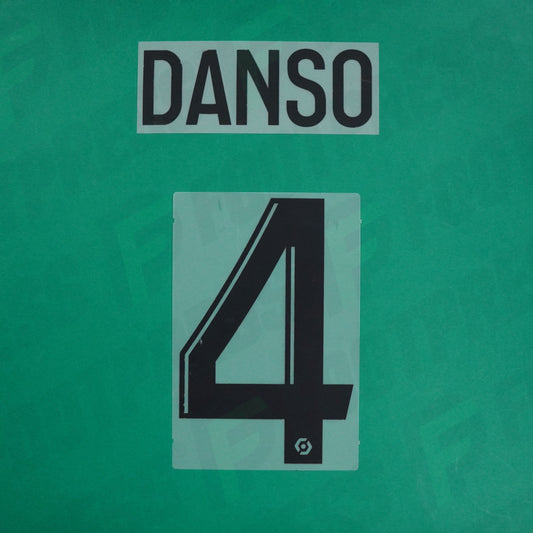 Flocage Officiel - RC Lens, Danso, 2023/2024, Third, Noir